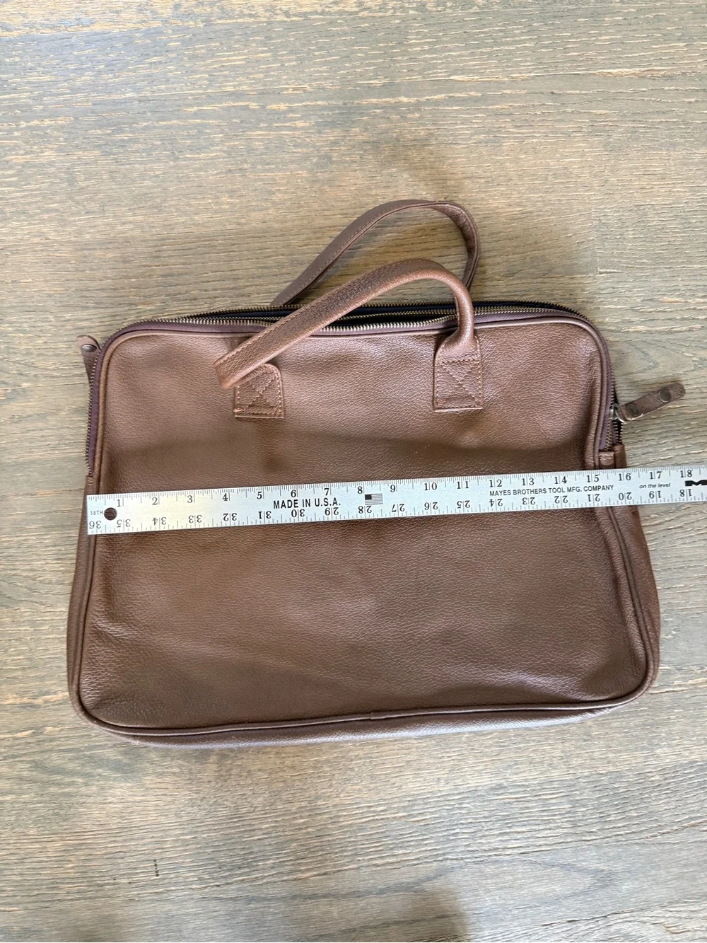 Campomaggi vintage Men's Brown genuine Leather Briefcase